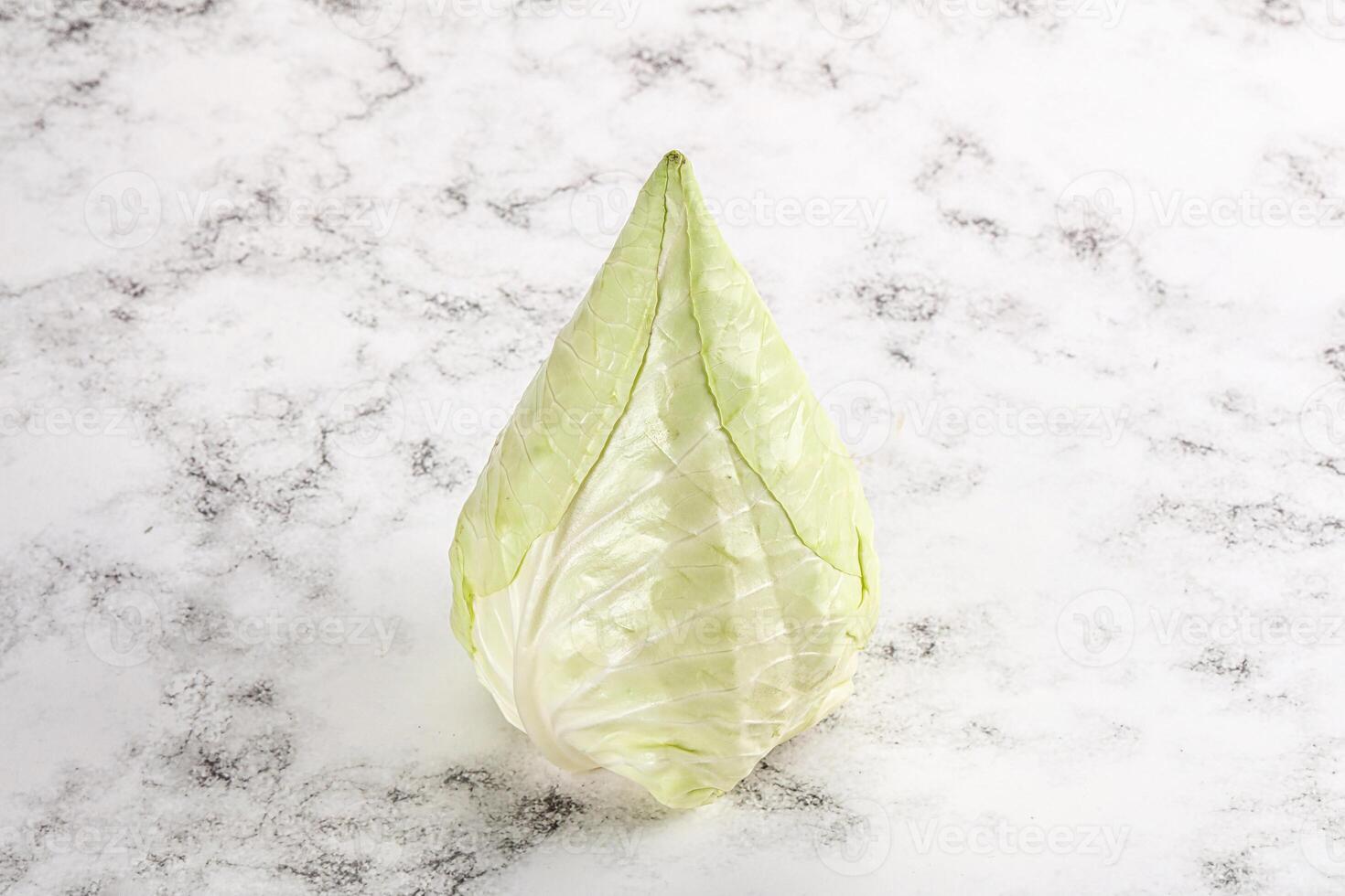 Cone sweetheart ripe green cabbage photo