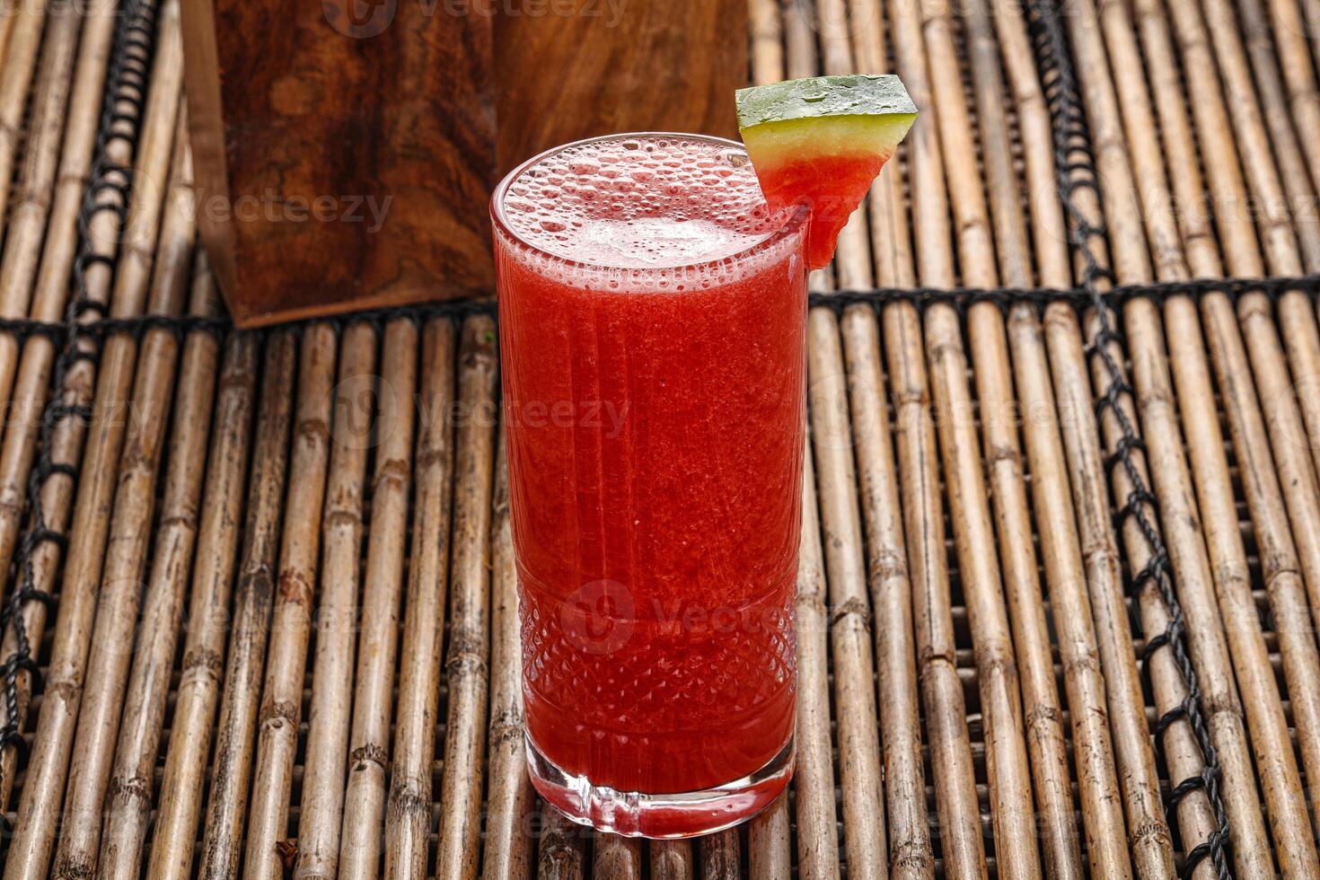 Sweet cold watermelon juice refreshment photo