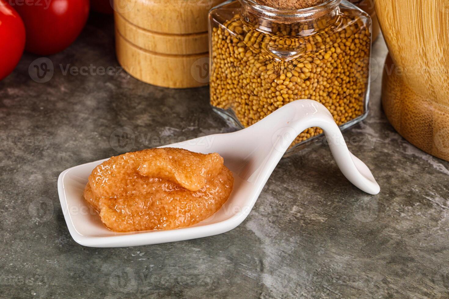 Cod fish roe snack in the bowl photo