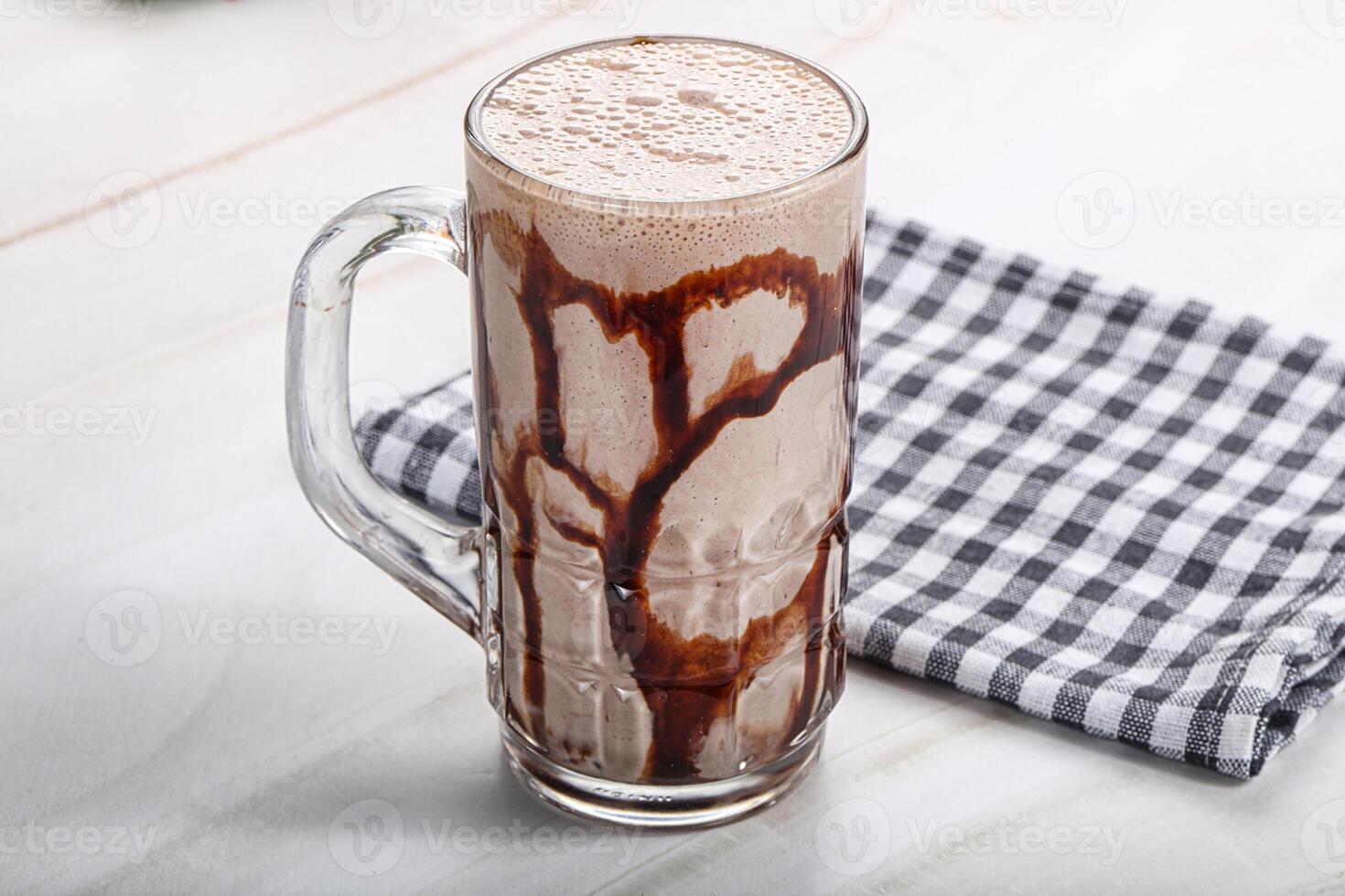 Indian yogurt Chocolate lassi photo