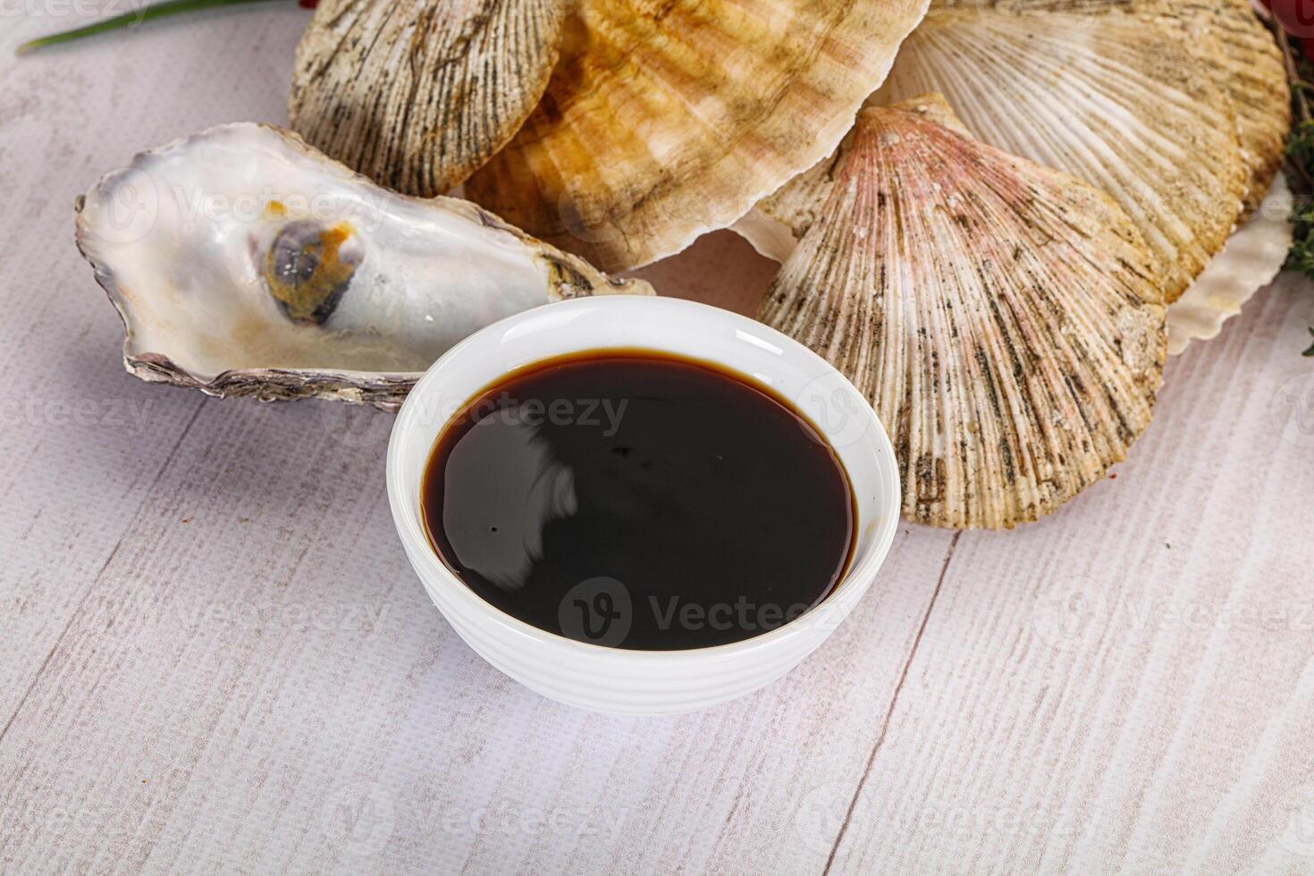 Oyster sauce in the bowl photo