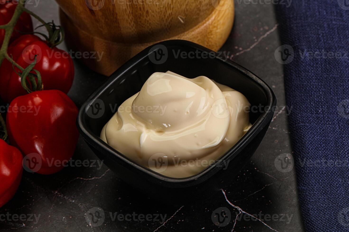 Creamy dip dressing sauce Mayonnaise photo