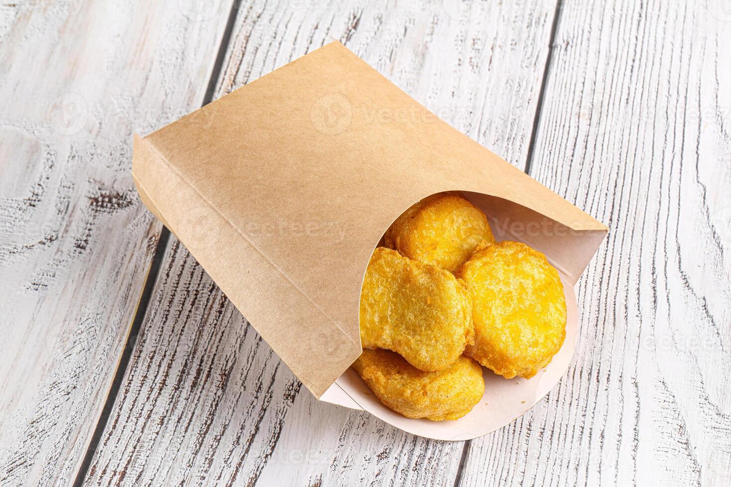 Crunchy crispy chicken nuggets snack photo