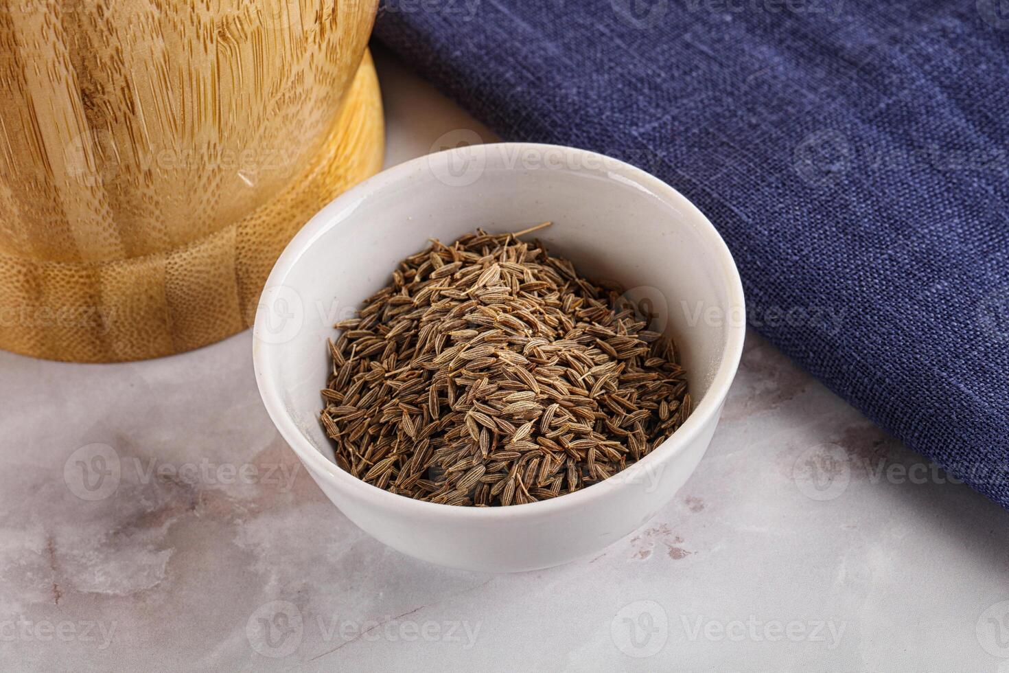 Zeera seeds in the bowl photo