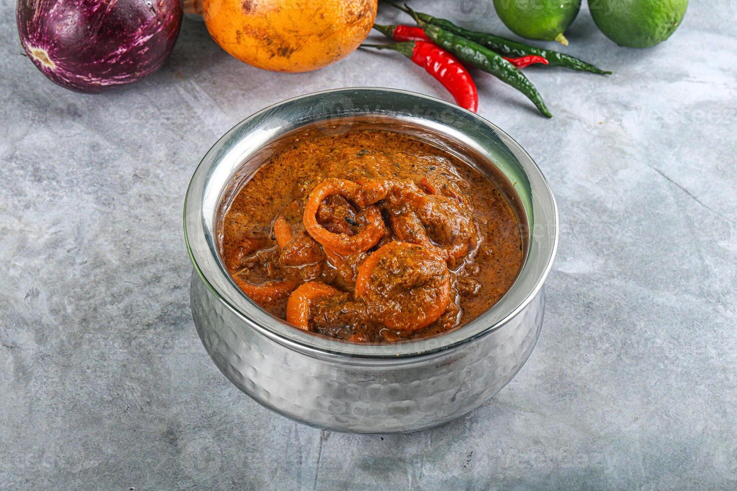 Indian cuisine - Masala with calamari photo