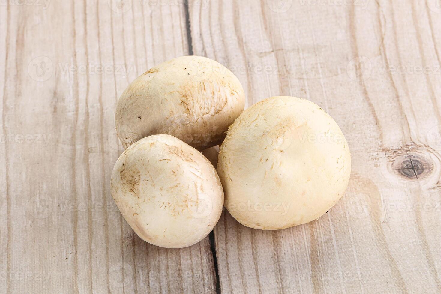 Natural organic ripe champignon mushrooms photo