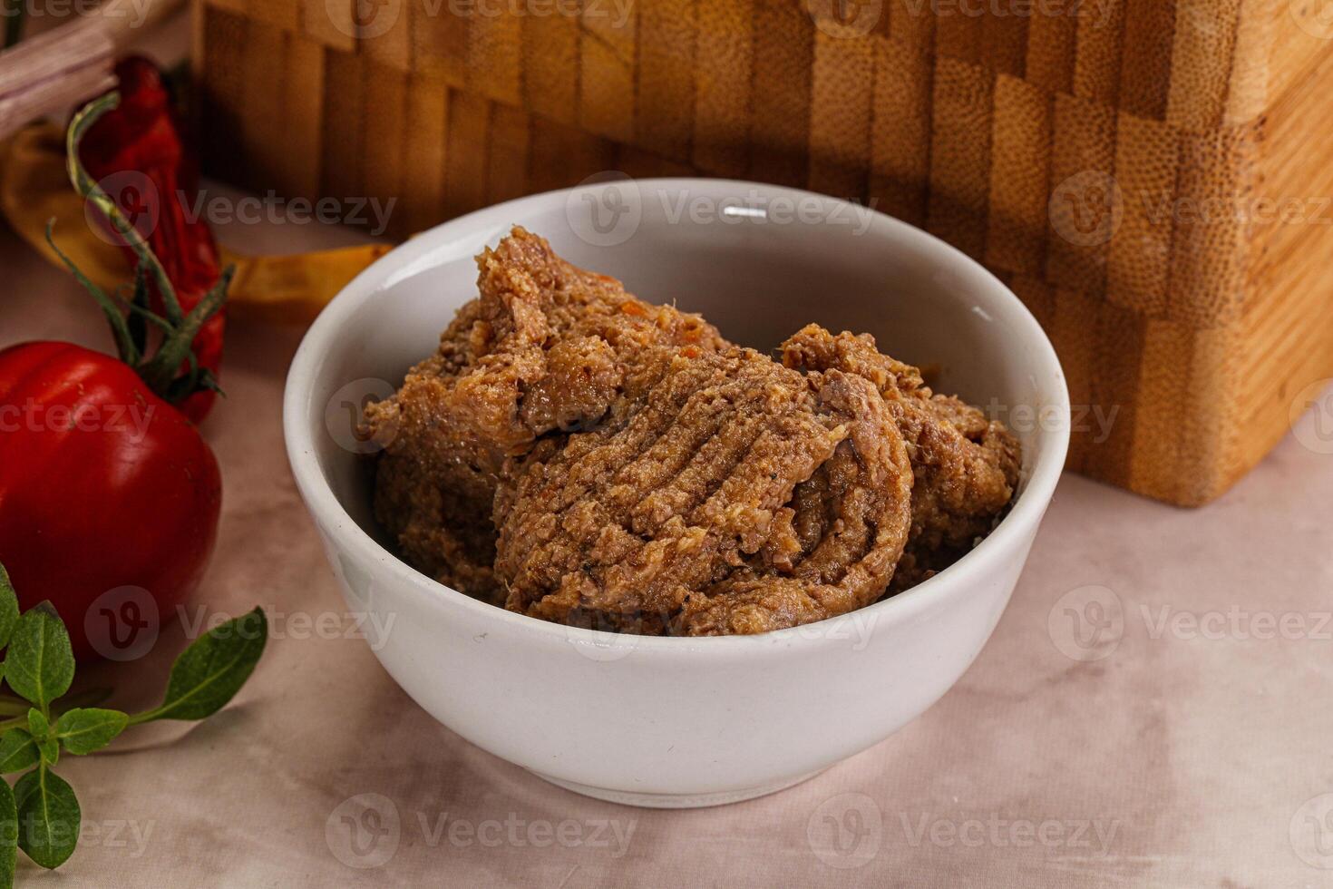 Liver Pate spread in the bowl photo