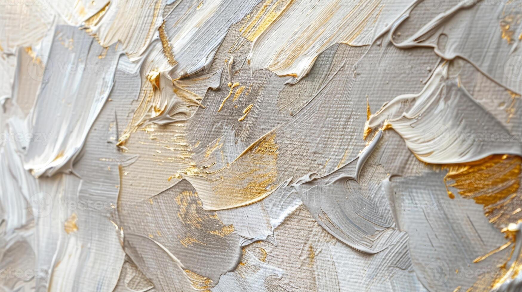 AI Generated An abstract artistic background with golden brushstrokes and textured background. Oil on canvas. Modern Art. Floral, figure, grey, wallpaper, poster, card, mural, rug, wall hanging, art photo