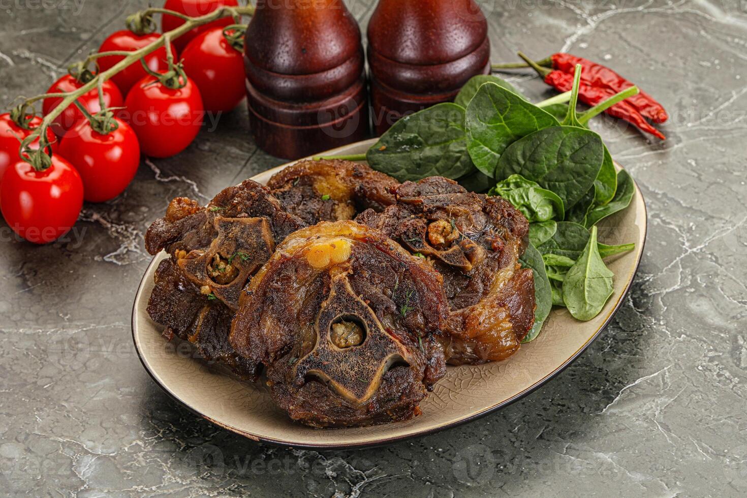 Grilled Lamb neck with spices photo