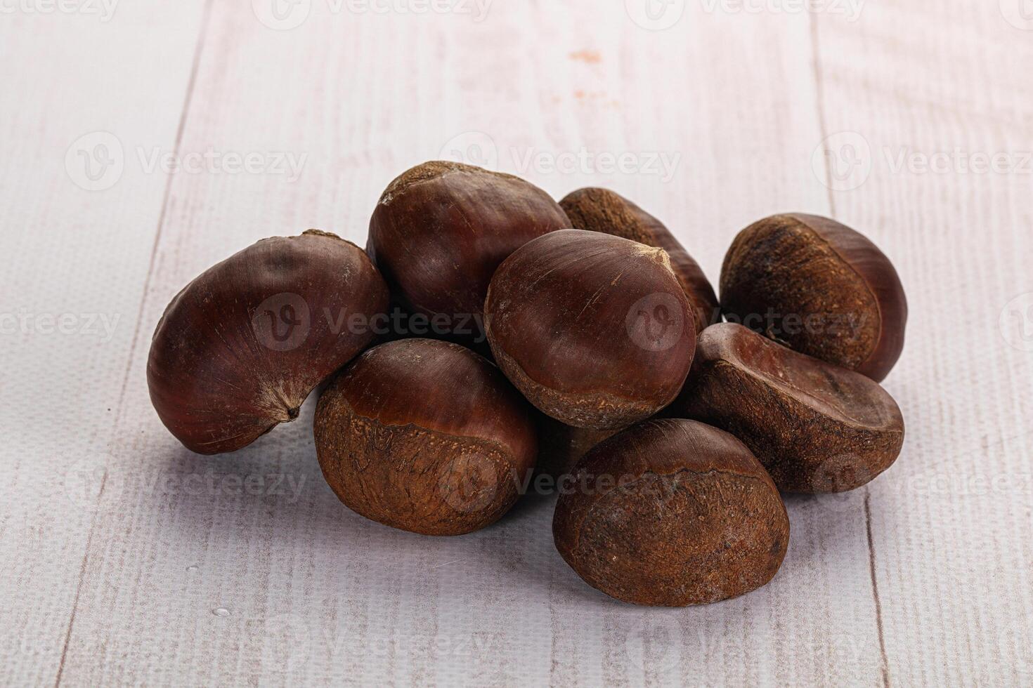 Tasty delicous brown natural Chestnut photo