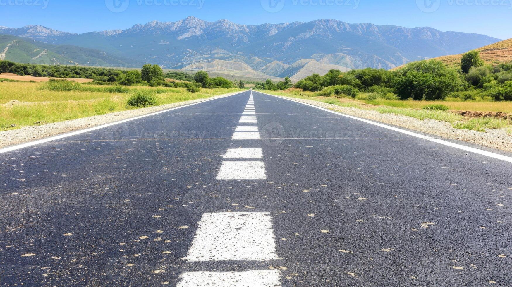 ai generado vacío asfalto la carretera autopista fondo, generativo foto