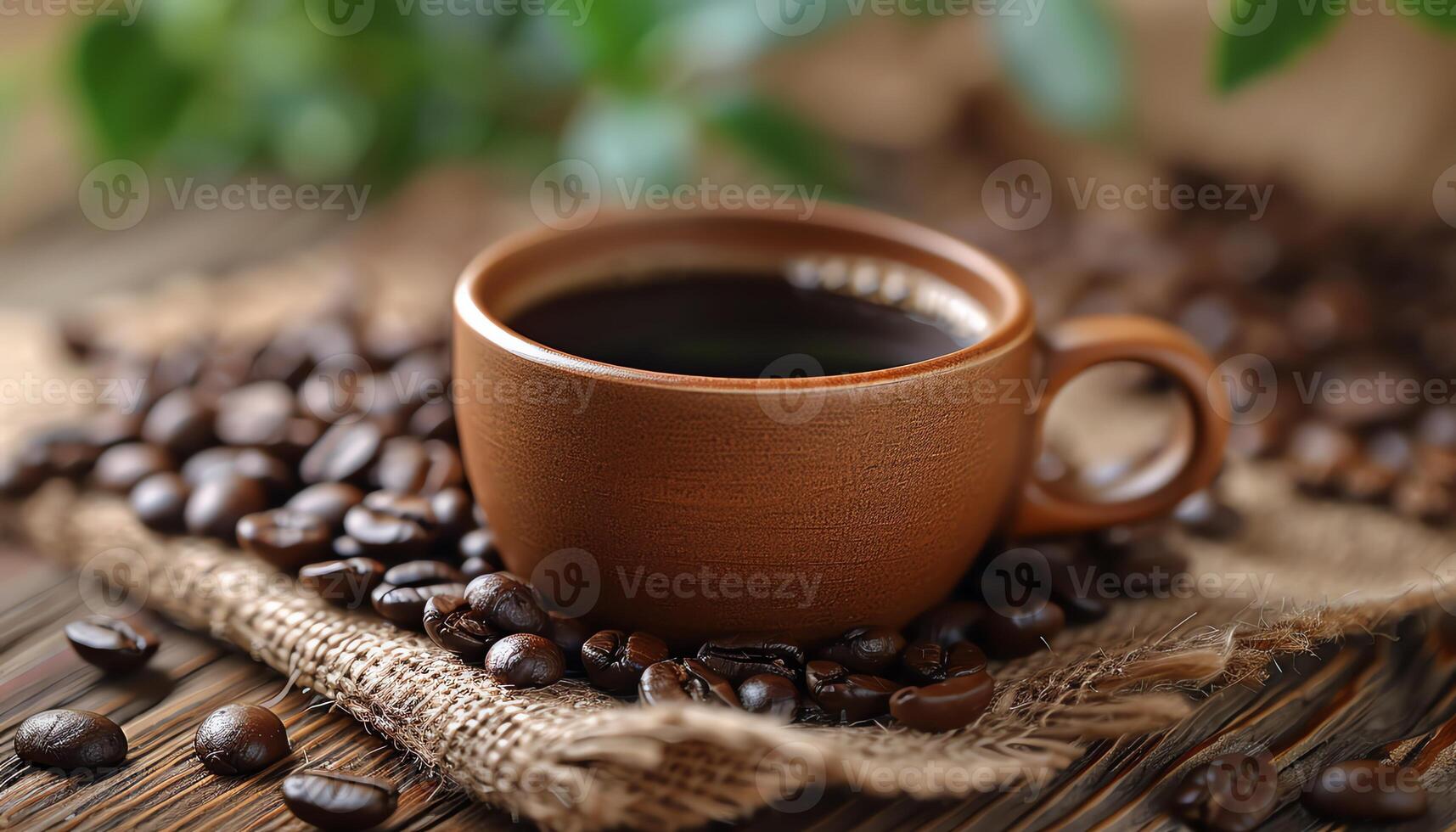 AI generated Coffee background image photo