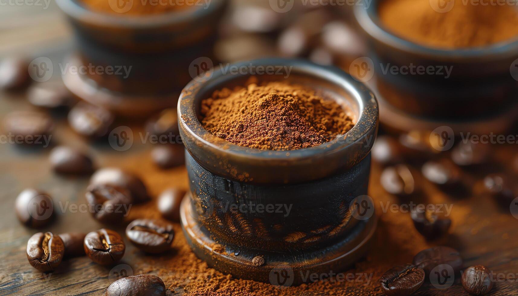 AI generated Coffee background image photo