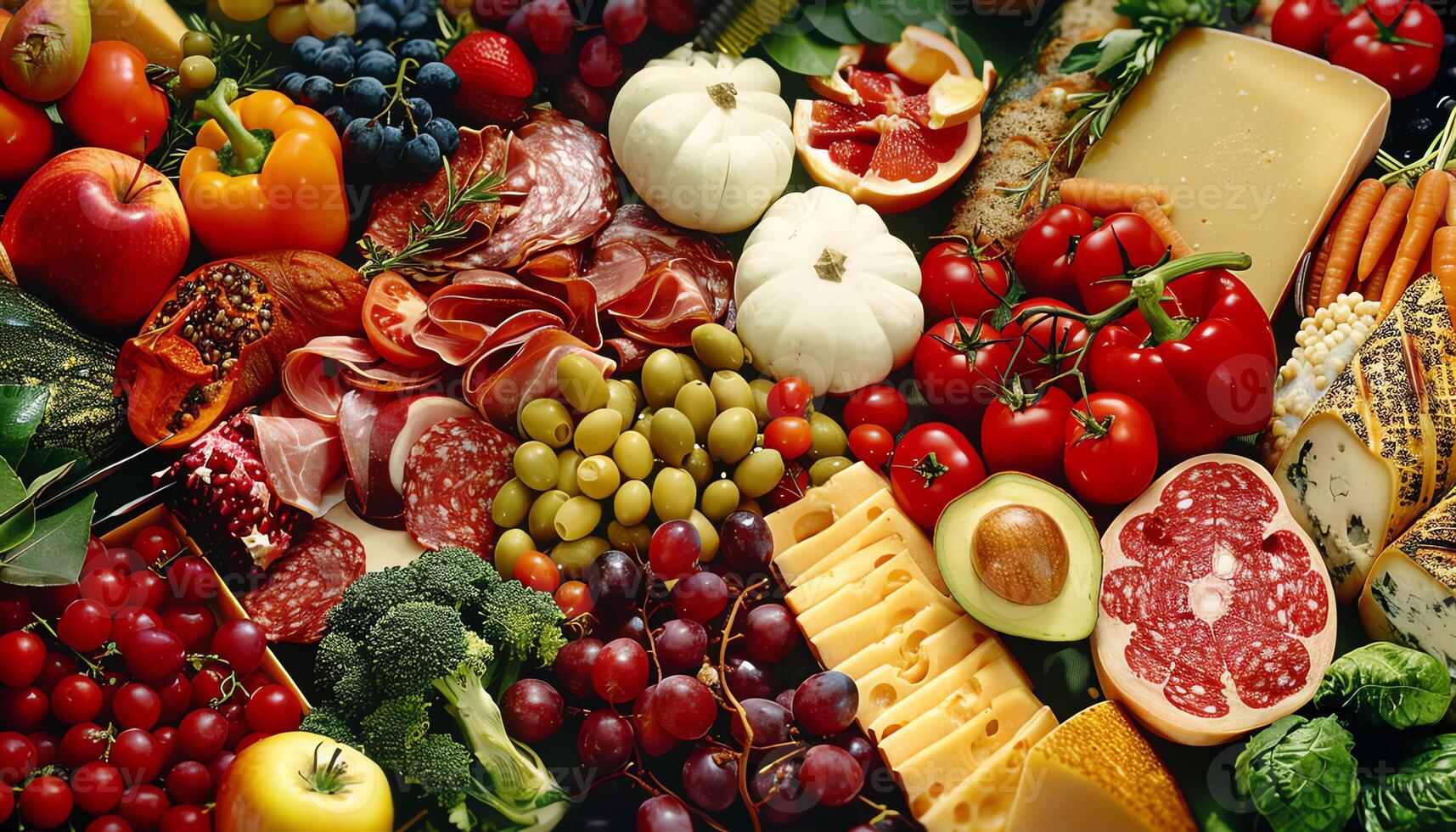 AI generated Attractive food images photo
