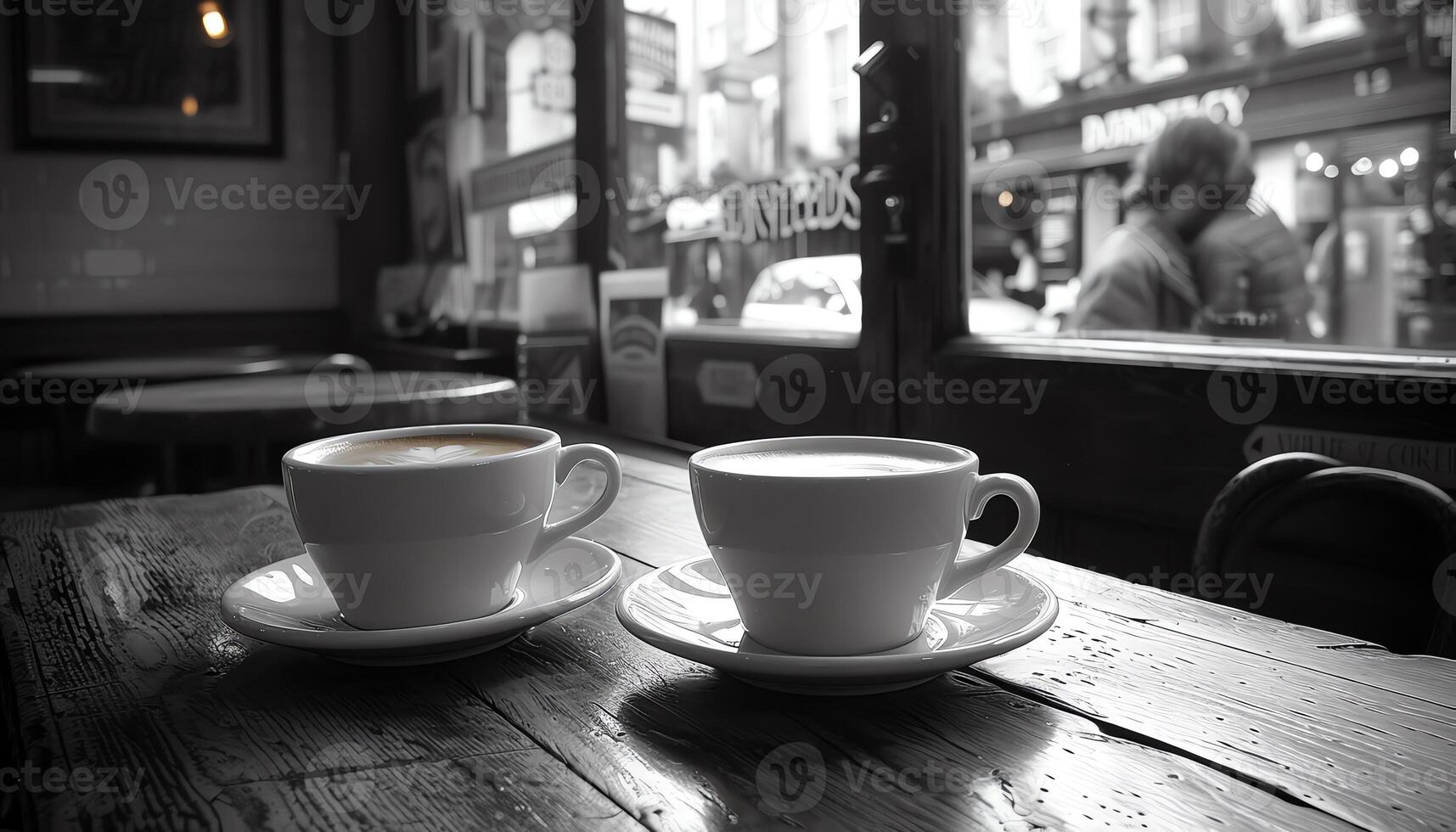 AI generated Coffee background image photo
