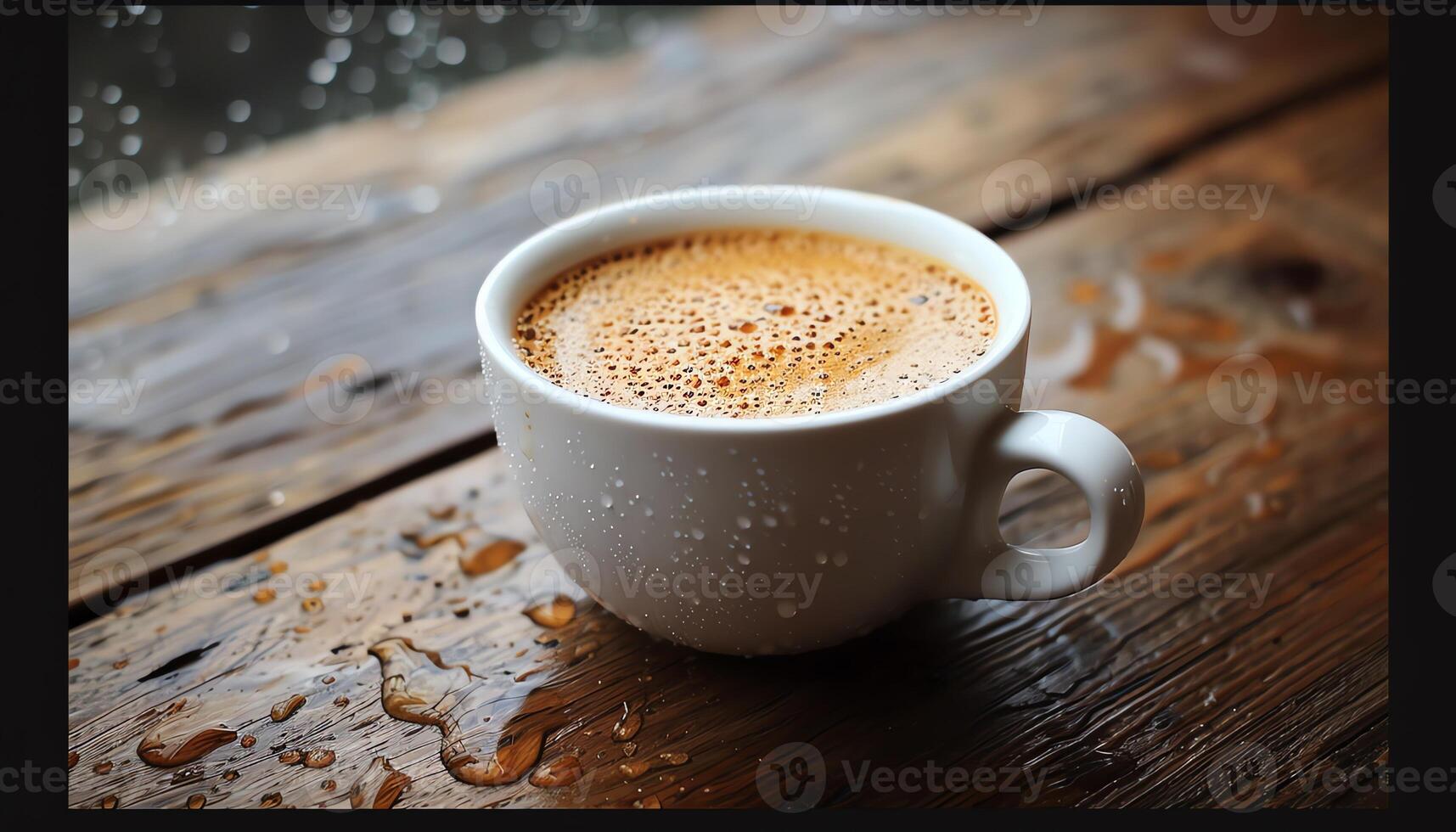 AI generated Coffee background image photo