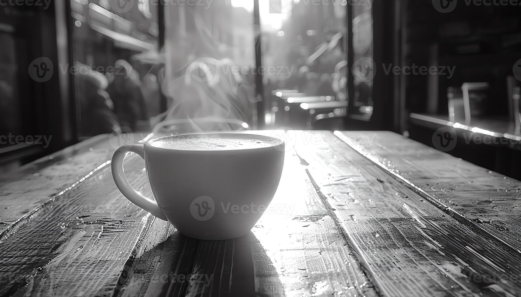 AI generated Coffee background image photo