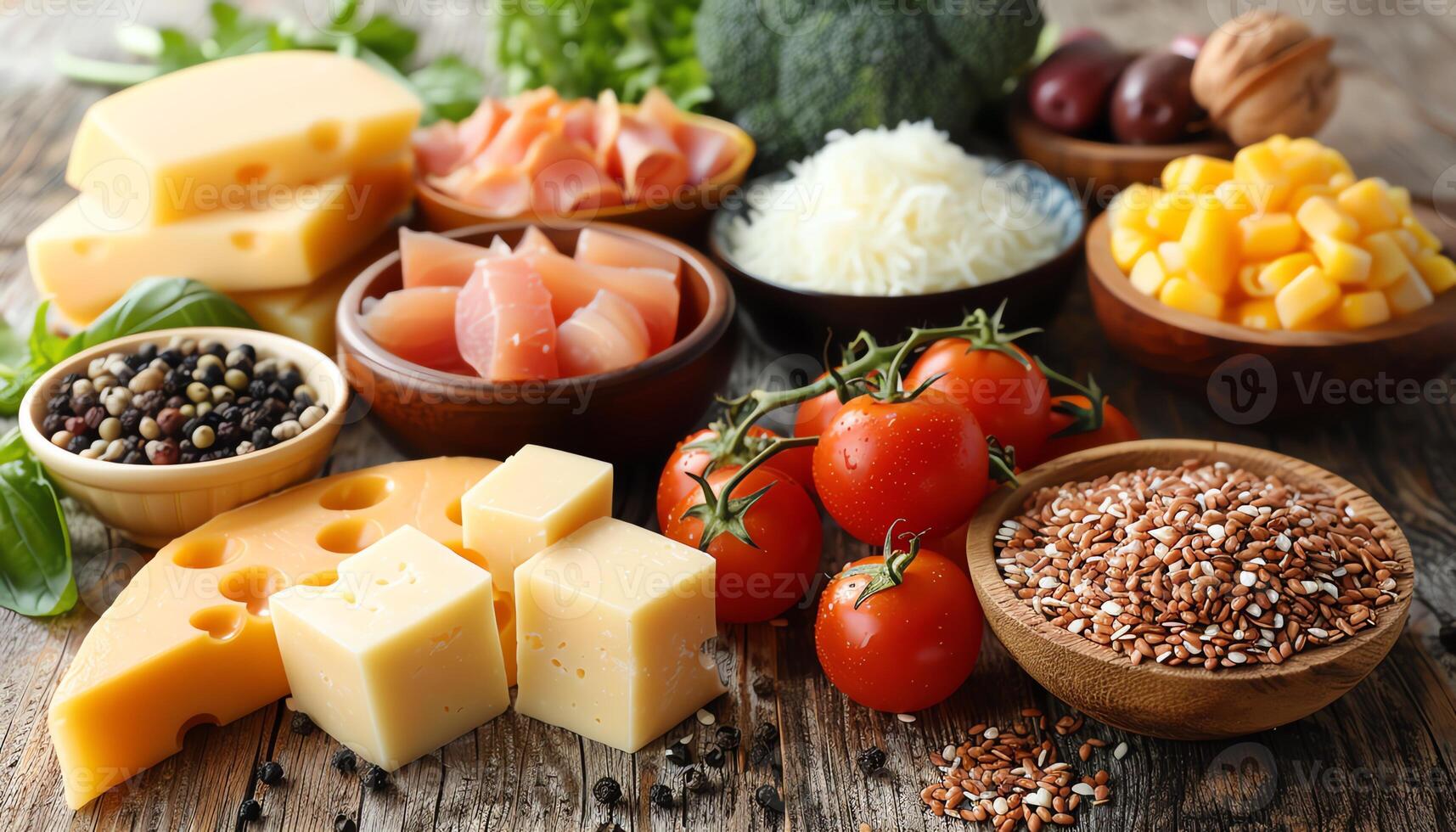 AI generated Attractive food images photo