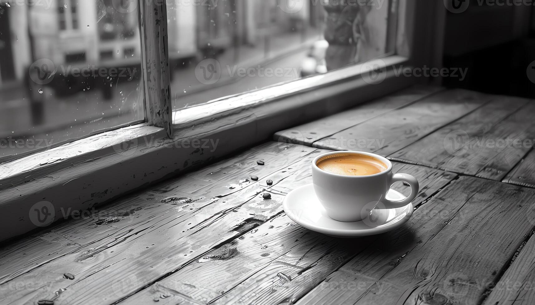 AI generated Coffee background image photo