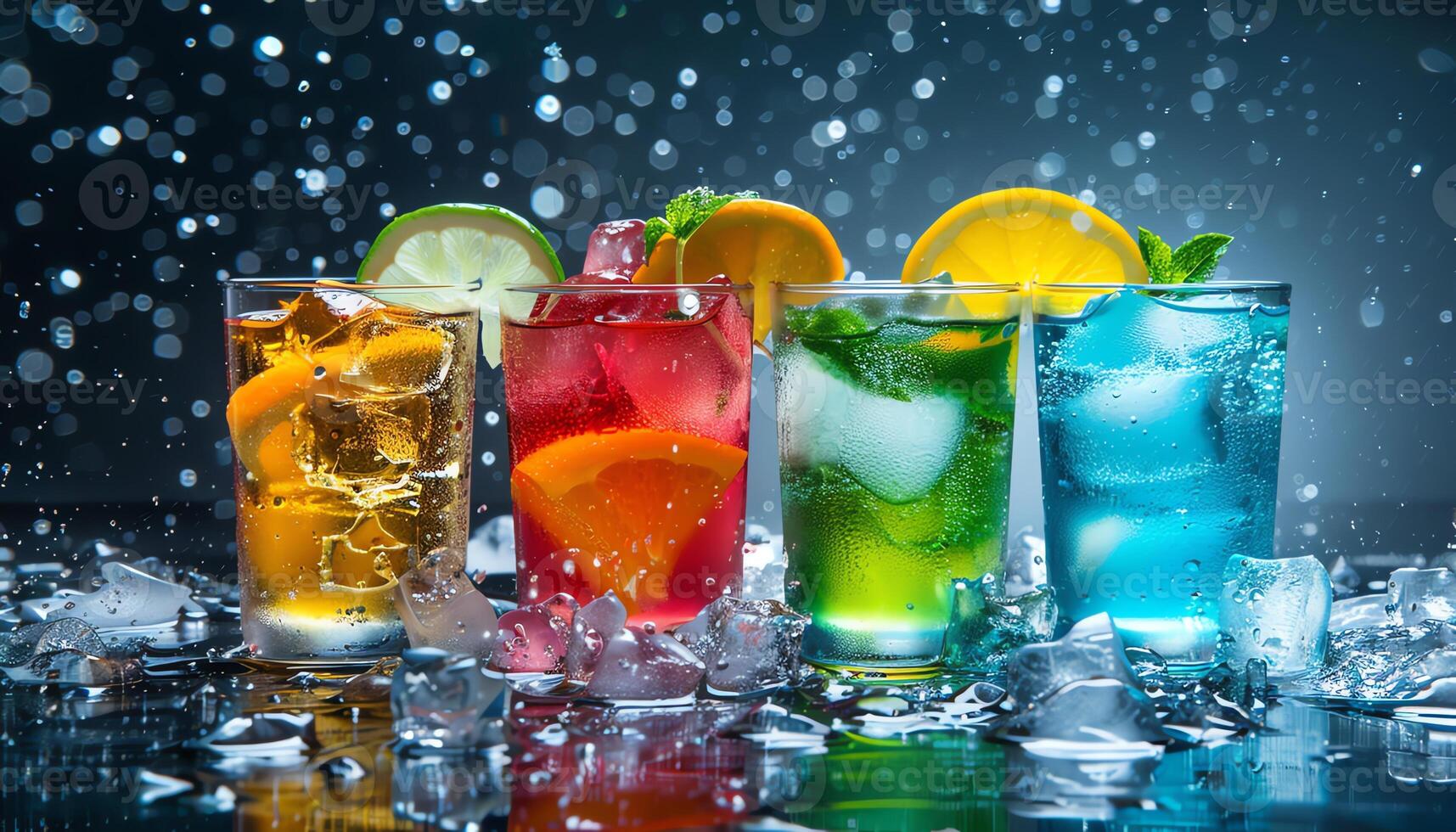 AI generated Pictures of delicious and beautiful drinks photo