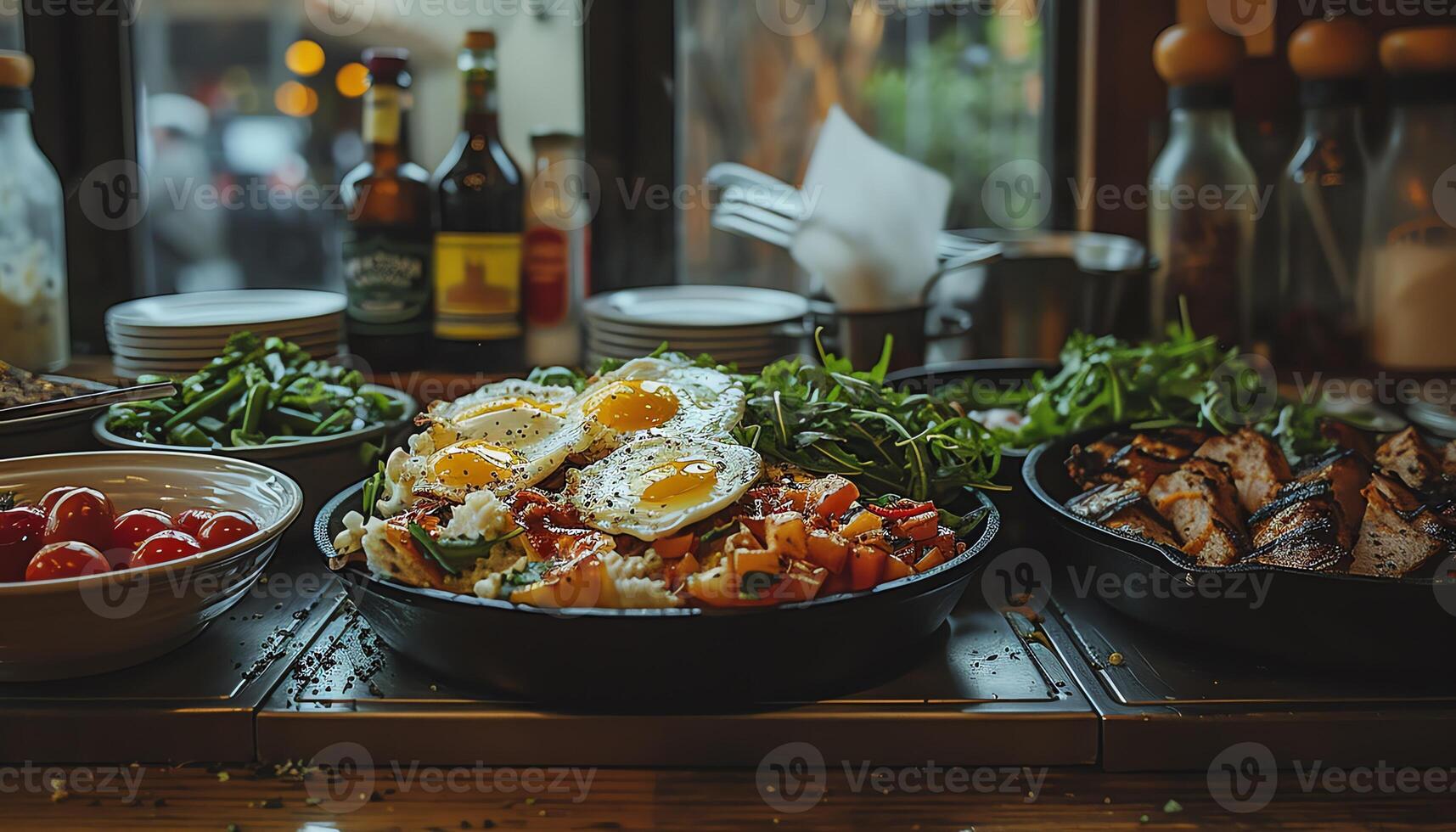 ai generado atractivo comida imágenes foto