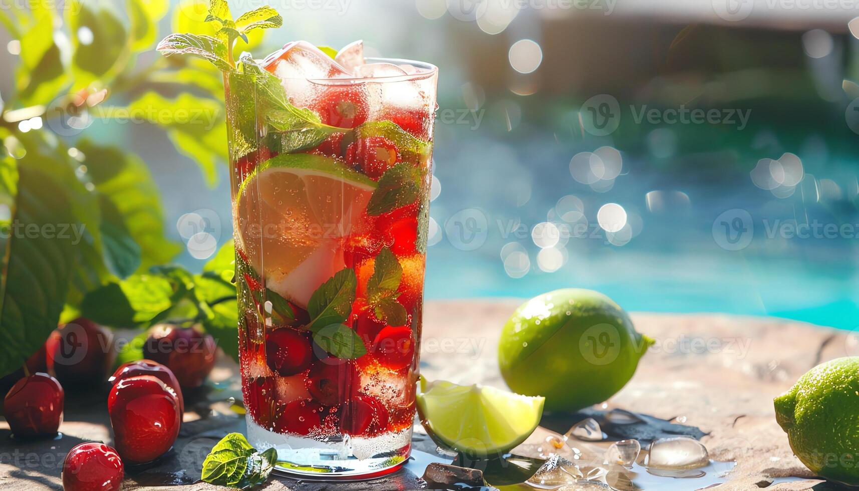 AI generated Pictures of delicious and beautiful drinks photo