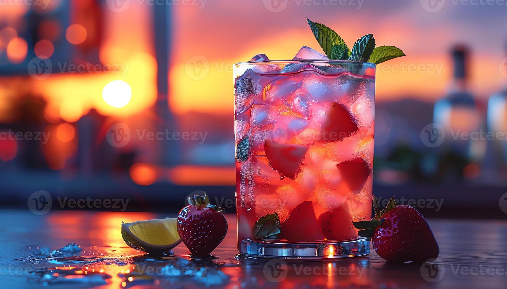 AI generated Pictures of delicious and beautiful drinks photo