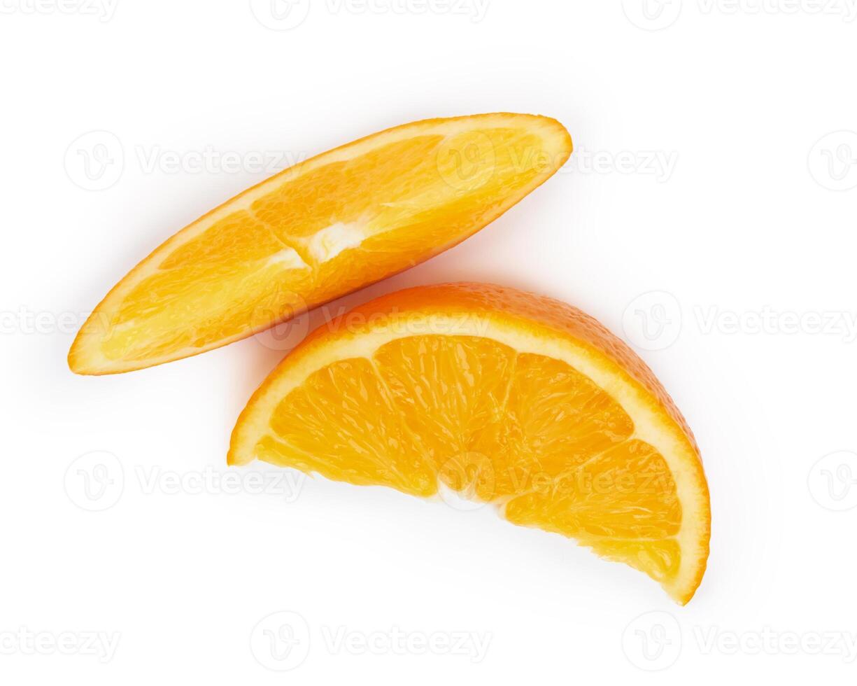 Orange fruit on white photo