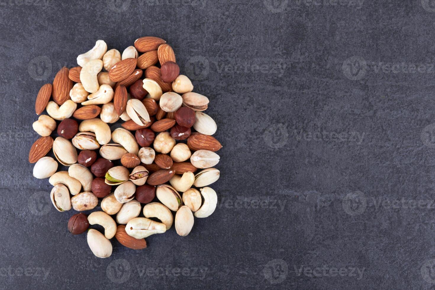 Heap of mixed nuts photo