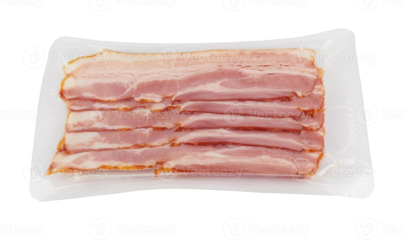 bacon on white photo