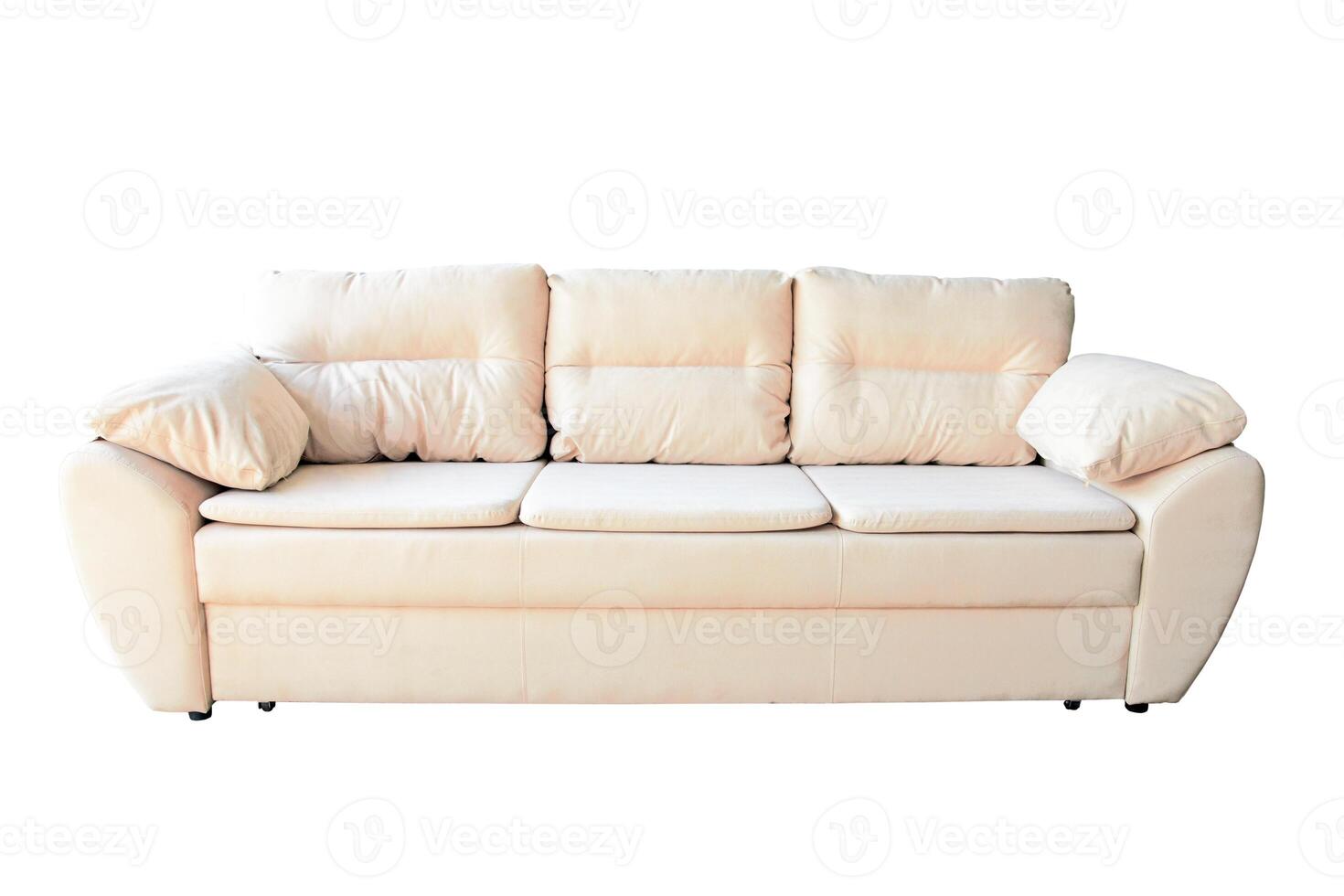 sofá en blanco foto