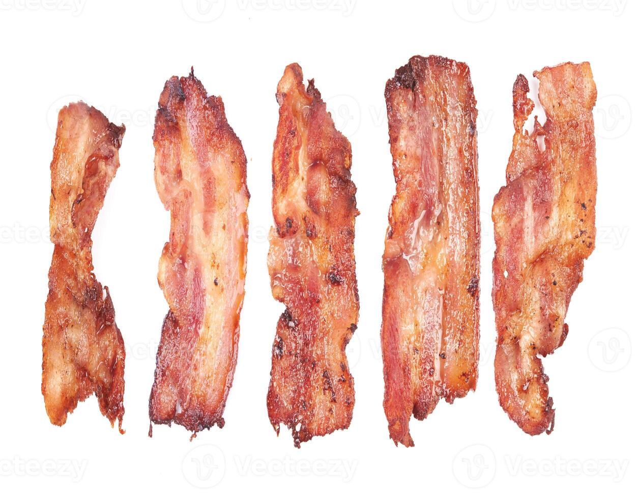 bacon on white photo