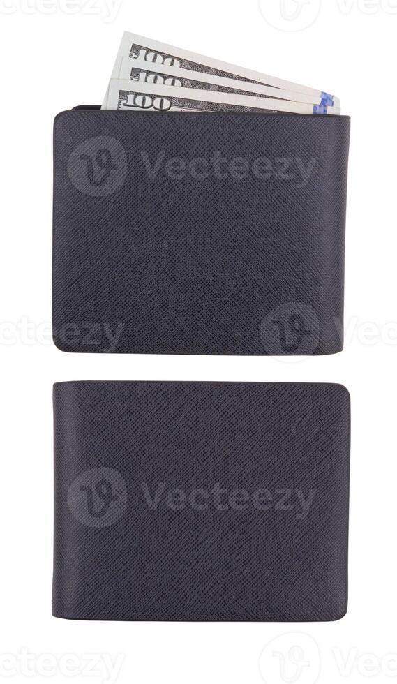 Wallet on white photo