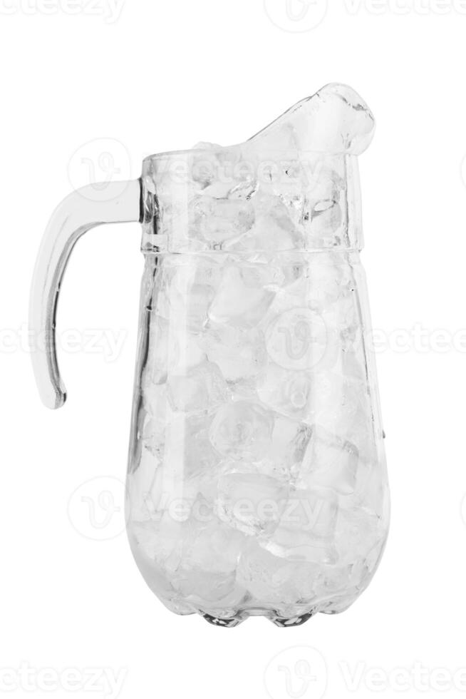 glass carafe on white photo