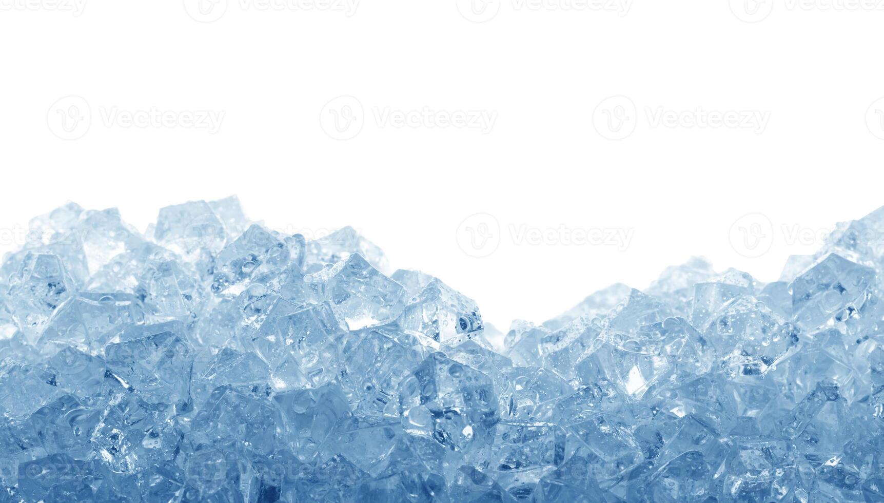 Ice cubes isolated photo