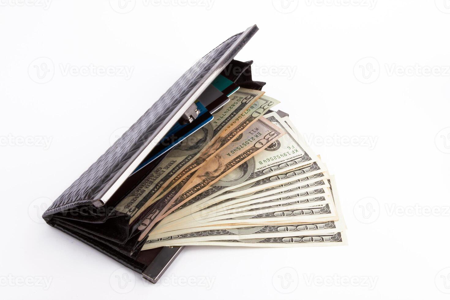 wallet on white photo