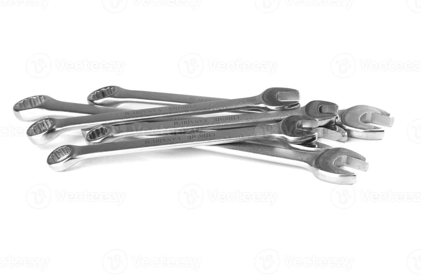 spanners on white photo