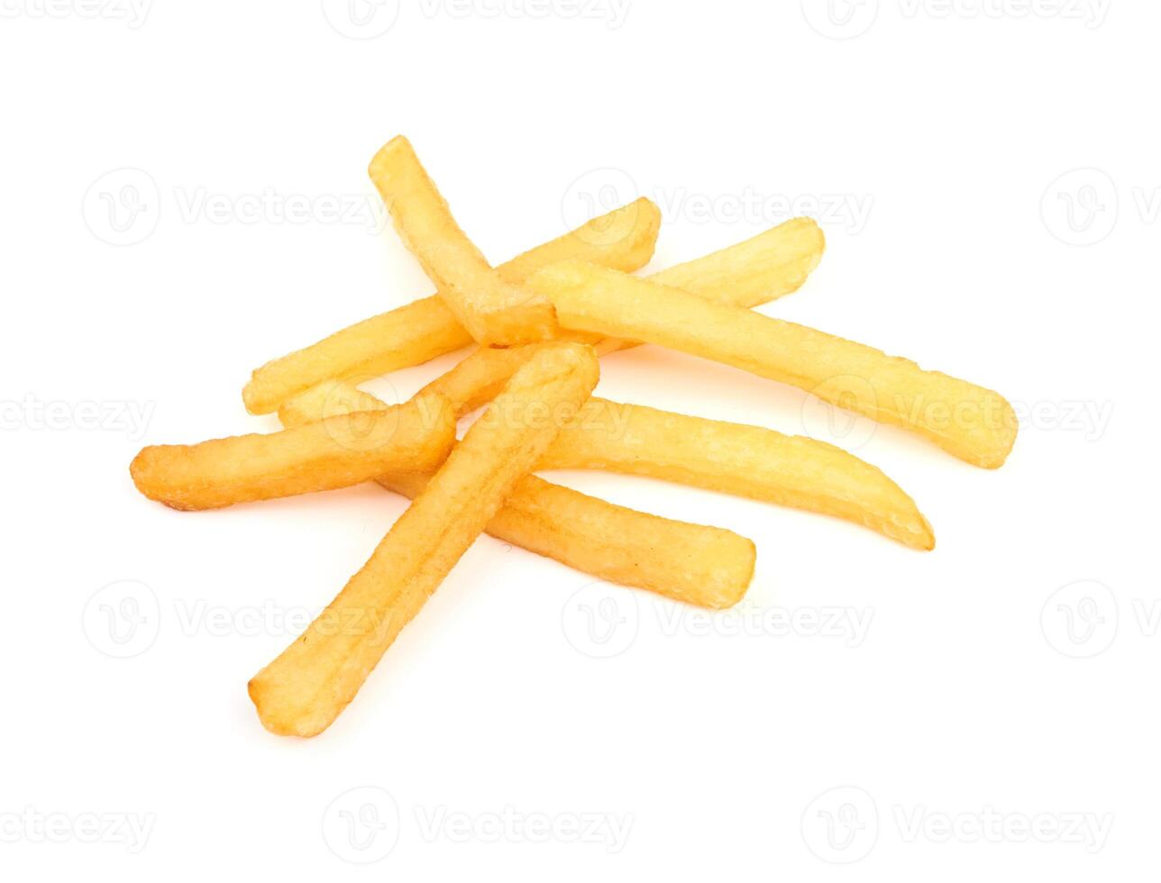 french fries on white photo