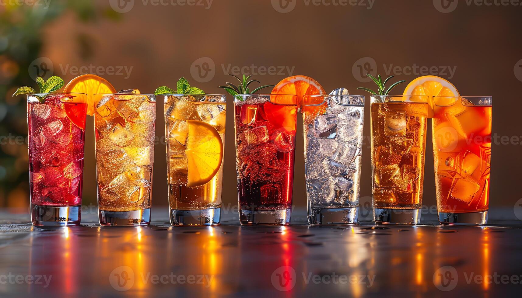 AI generated Pictures of delicious and beautiful drinks photo