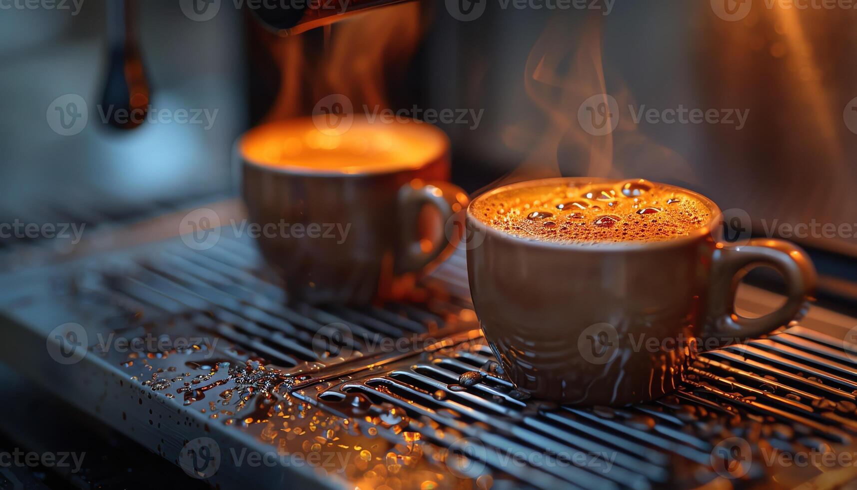 AI generated Coffee background image photo