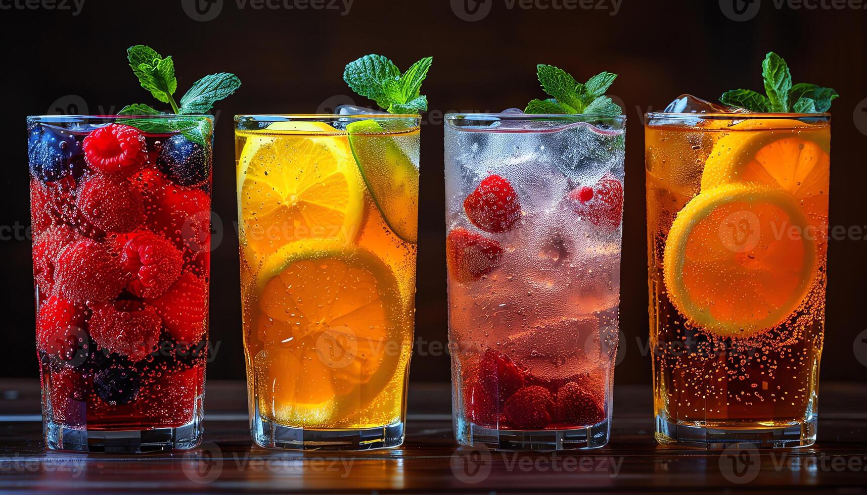 AI generated Pictures of delicious and beautiful drinks photo