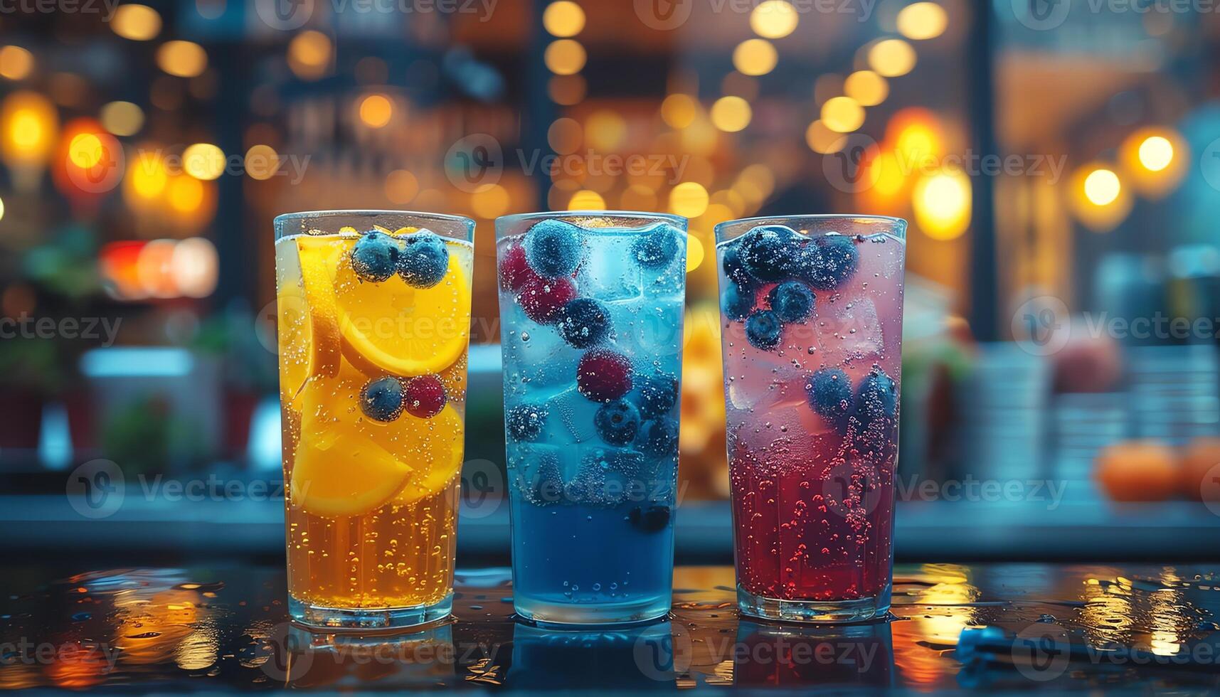 AI generated Pictures of delicious and beautiful drinks photo