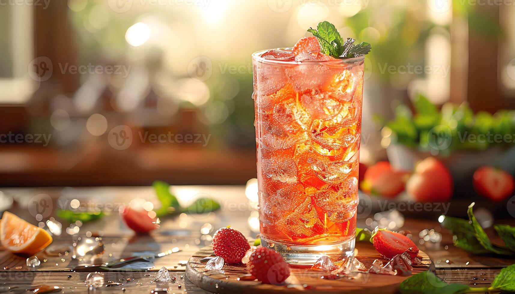 AI generated Pictures of delicious and beautiful drinks photo