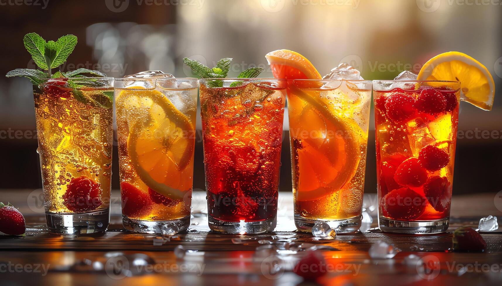 AI generated Pictures of delicious and beautiful drinks photo