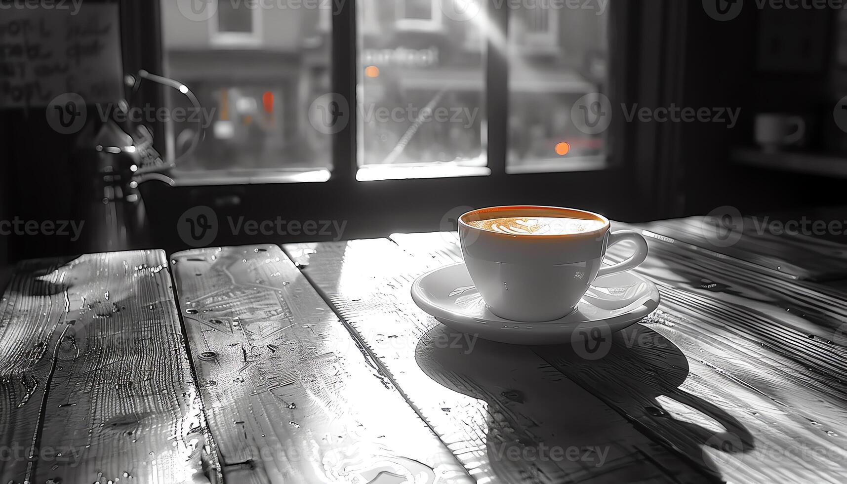 AI generated Coffee background image photo