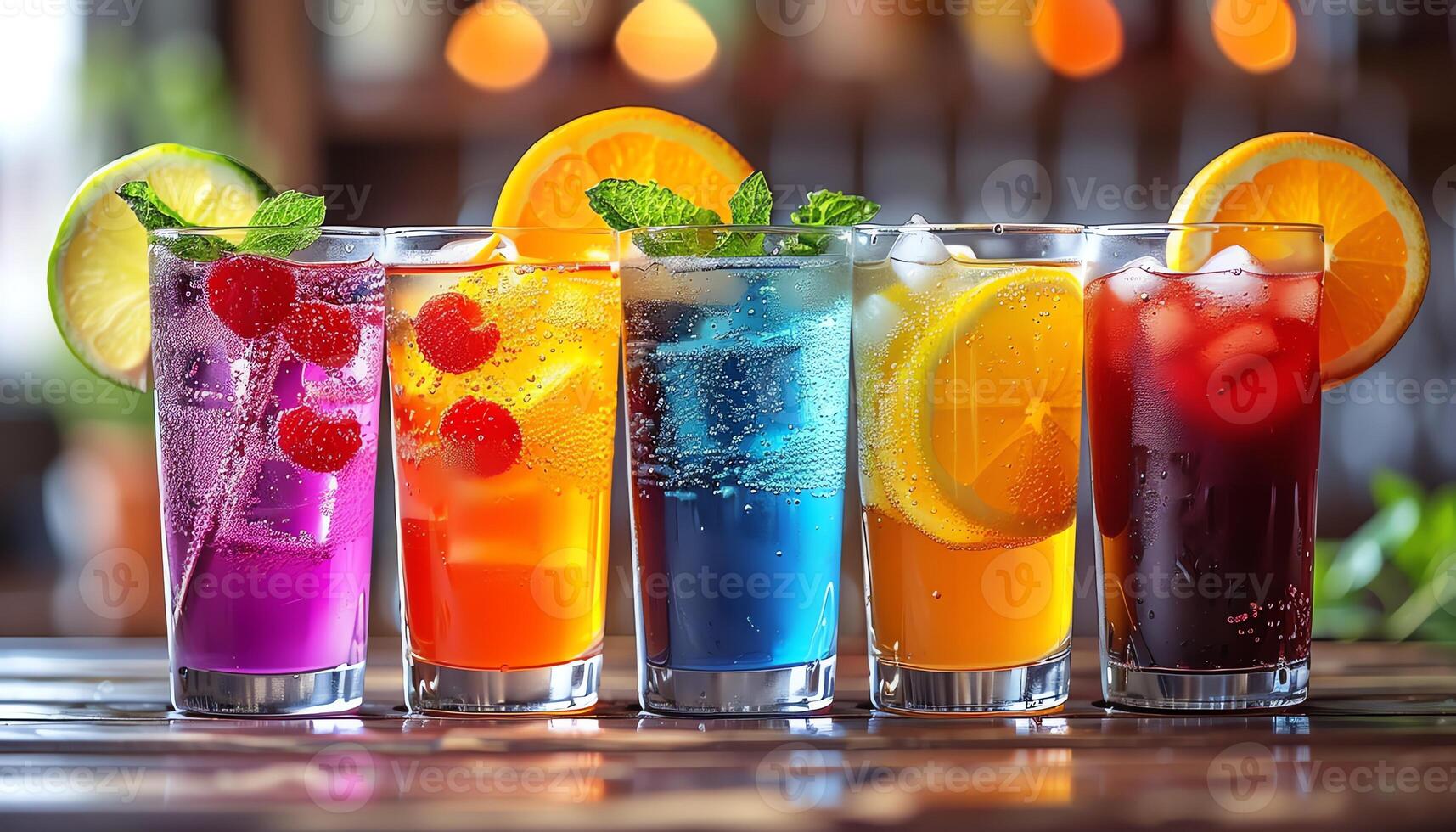 AI generated Pictures of delicious and beautiful drinks photo