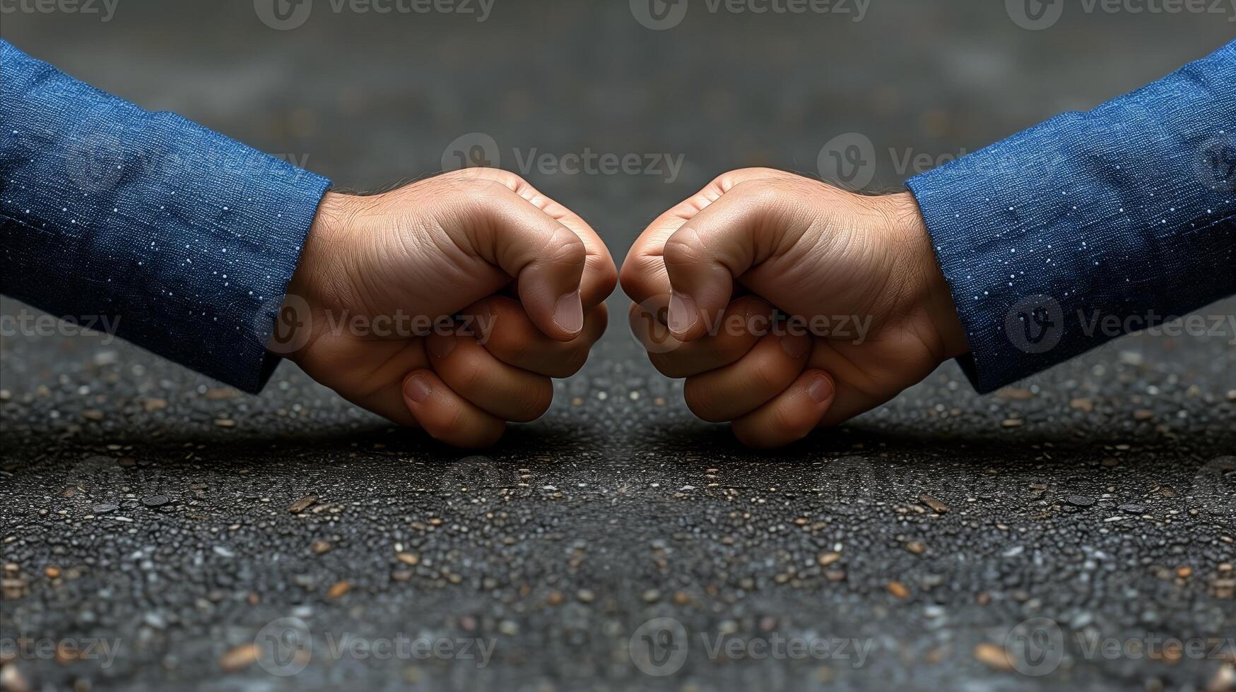 AI generated Business partnership handshake concept with fist bump gesture photo