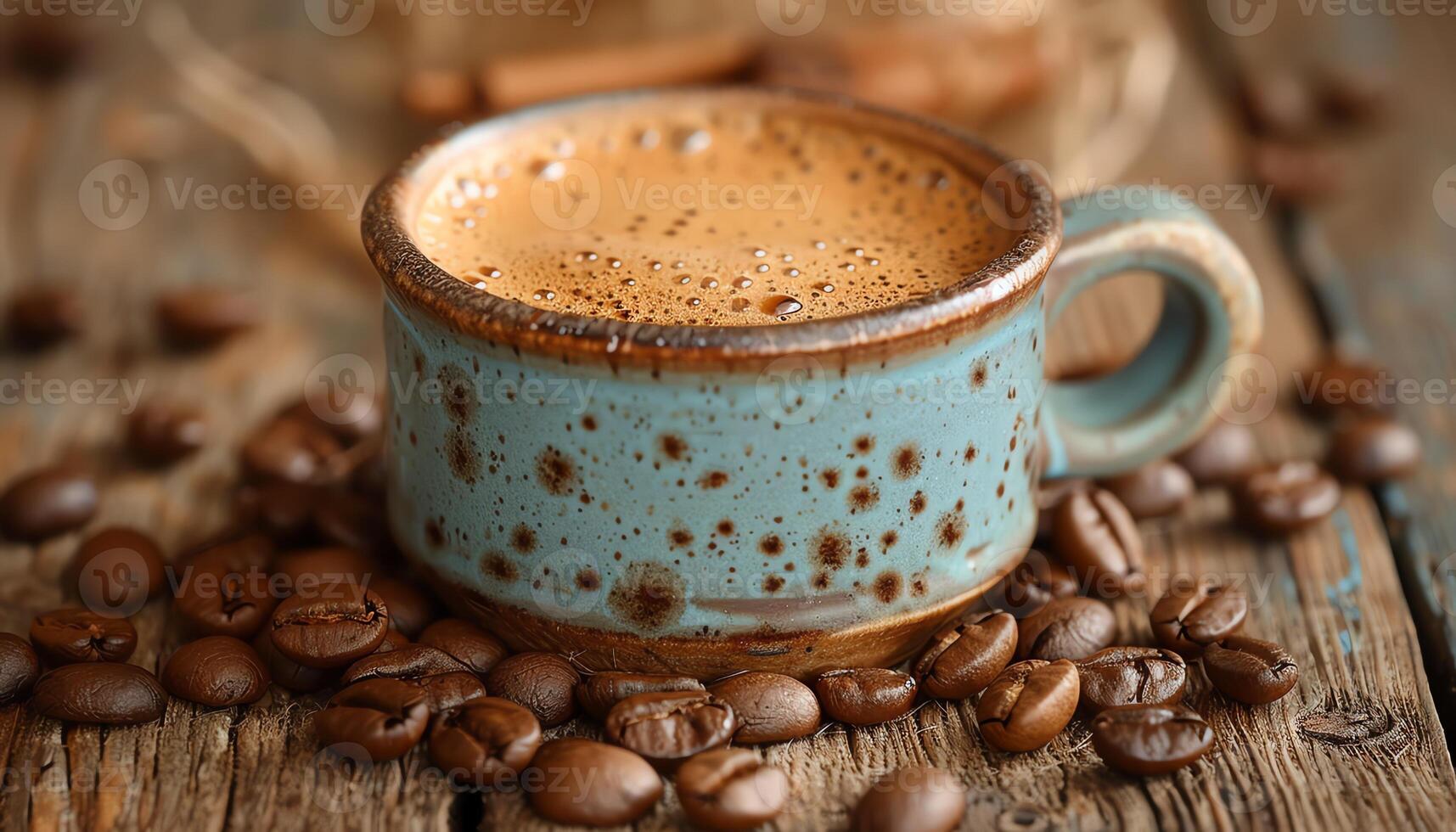 AI generated Coffee background image photo