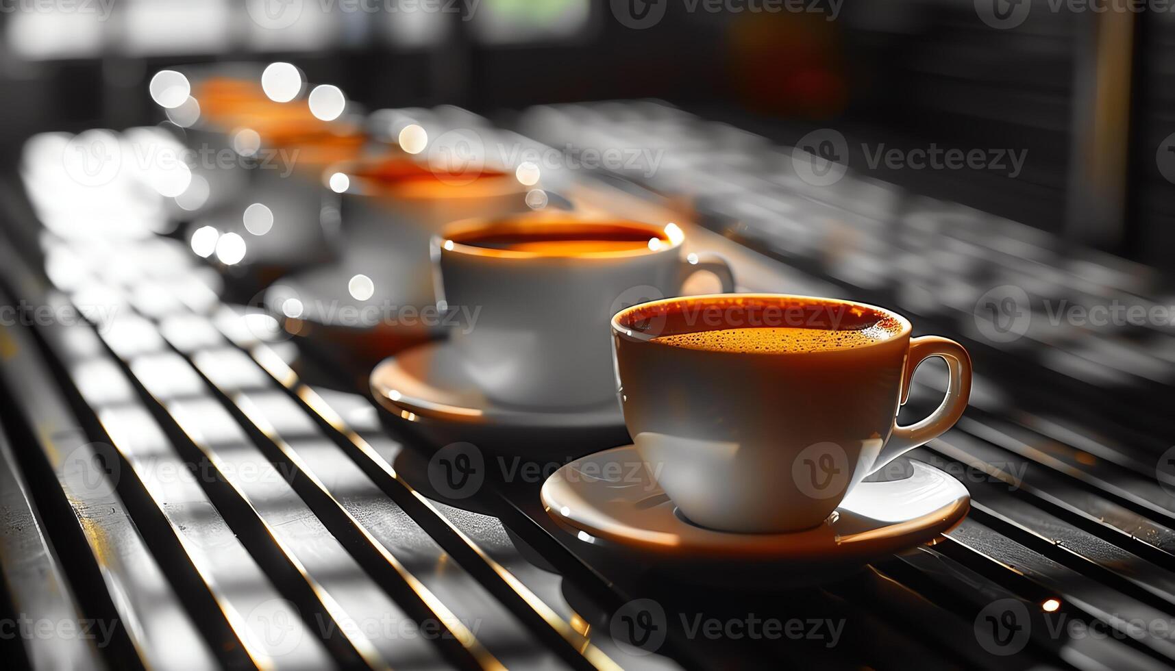 AI generated Coffee background image photo