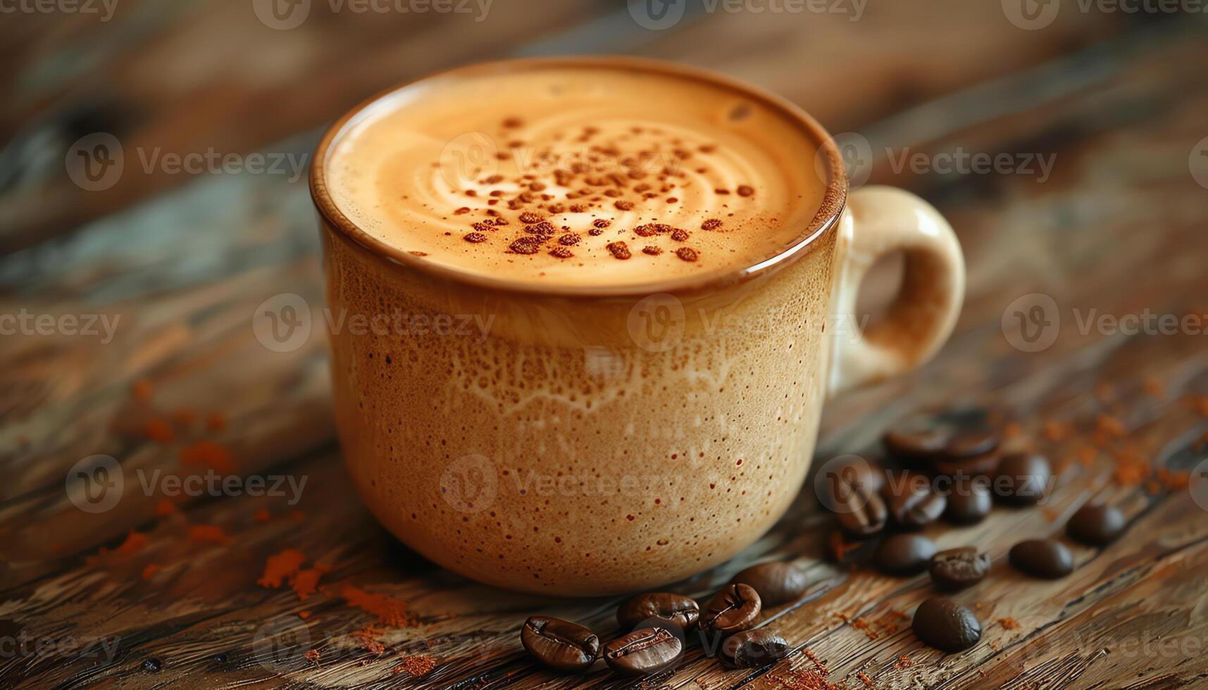 AI generated Coffee background image photo